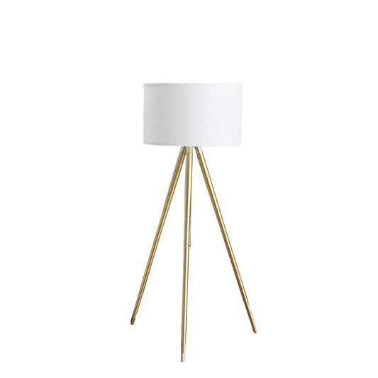 64' - 47'H Adjustable Height Brass/Shiny Gold Modern Tripod Floor Lamp