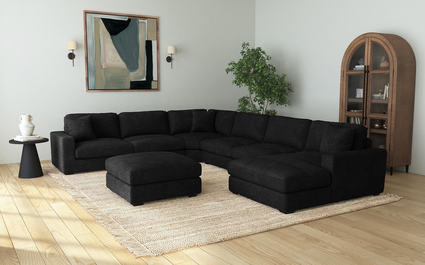 Arizona Black 7-Piece Modular Sectional