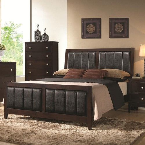 Clay Contemporary Full Bed - Cappuccino