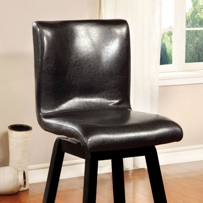 FOA Hurley Contemporary Faux Leather Counter Height Dining Chair - Set of 2