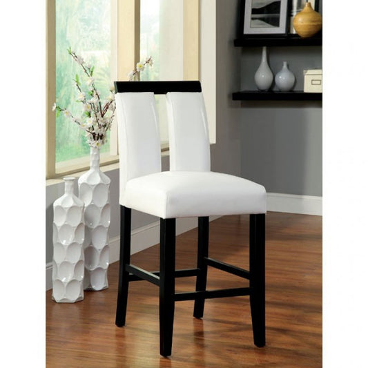 FOA Luminar Contemporary Faux Leather Counter Height Dining Chair - Set of 2