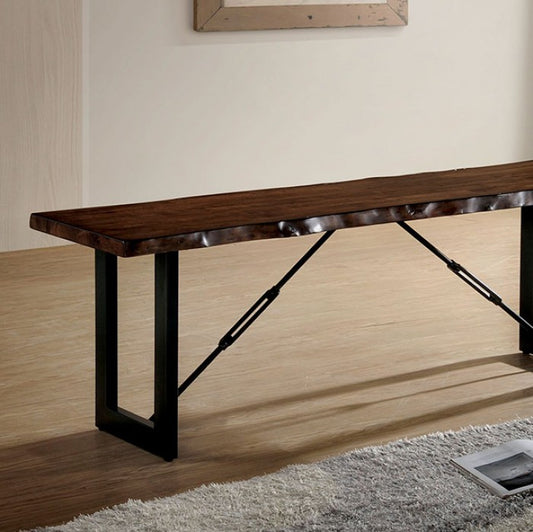 FOA Dulce Industrial Two-Tone Design Dining Bench