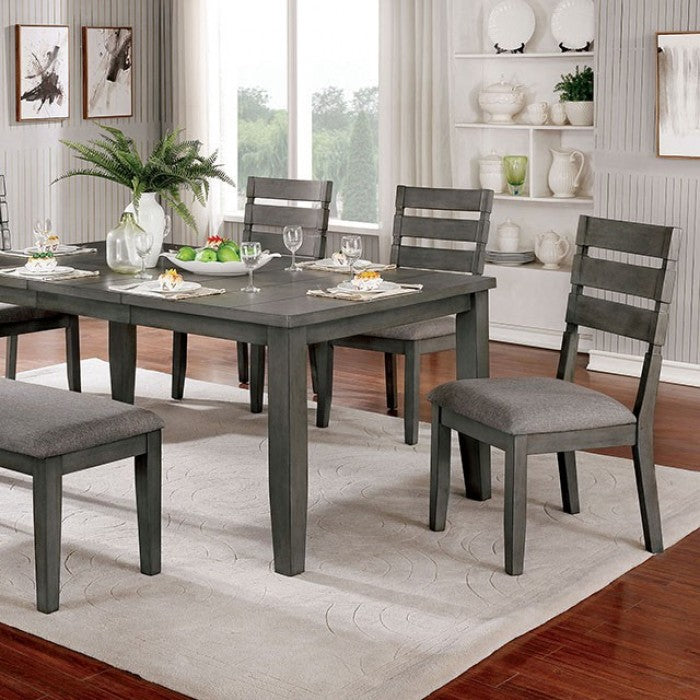 FOA Viana Transitional Padded Fabric Cushion Dining Bench