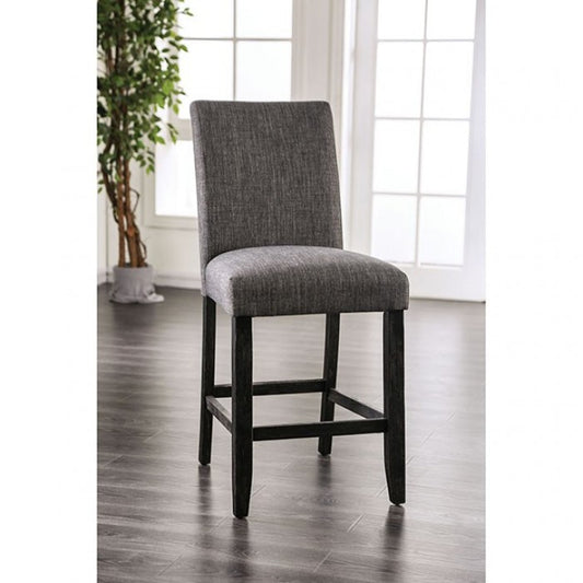 FOA Brule Rustic Gray Counter Height Dining Chair - Set of 2