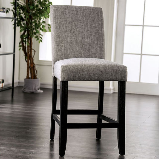 FOA Brule Rustic Light Gray Counter Height Dining Chair - Set of 2