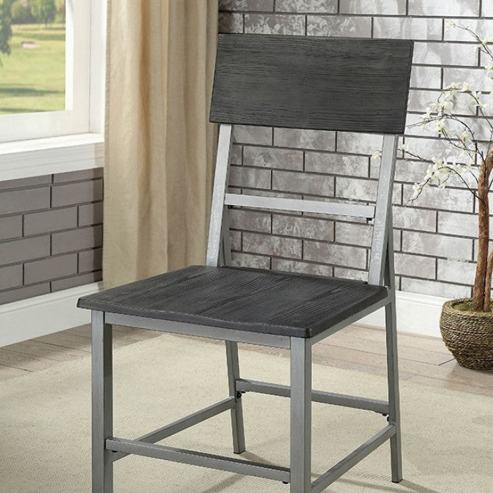 FOA Nunez Industrial Style Set of 2 Dining Side Chair
