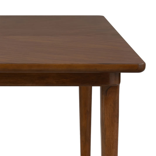 Furniture of America Hepburne | Mid-Century Modern Solid Wood Dining Table, Walnut