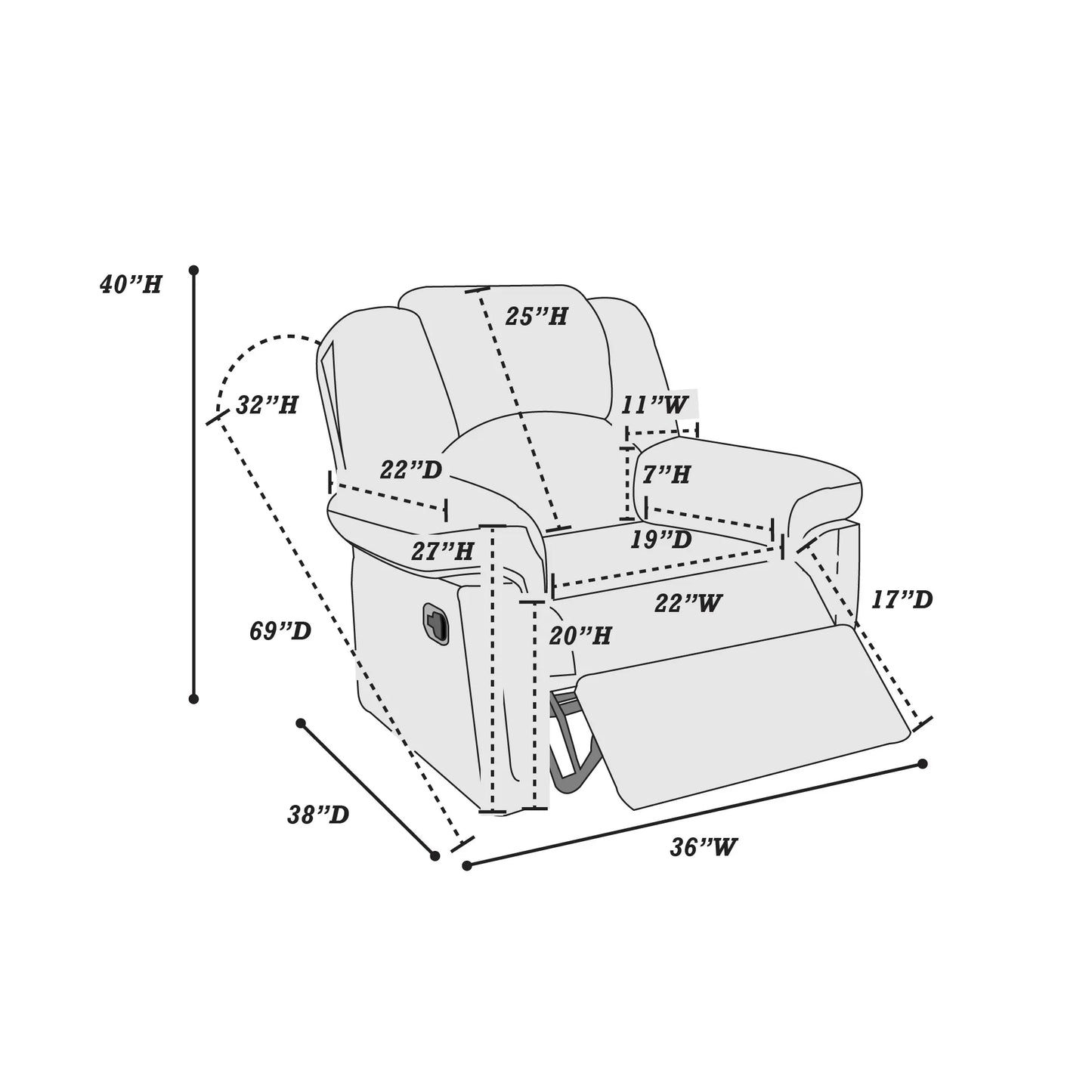 Moore Plush Leatherette Motion Sofa & Loveseat Set