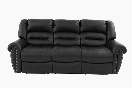 Brady Leather Motion Sofa with Nailhead Trim