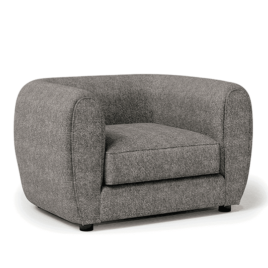 FOA Verdal Contemporary Fabric Accent Chair - Charcoal Gray