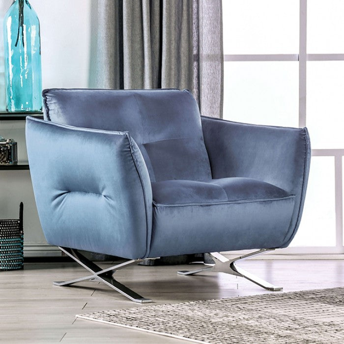 Accent Chairs Baby Blue Velvet Sofa Furniture Light Blue Arm Chair