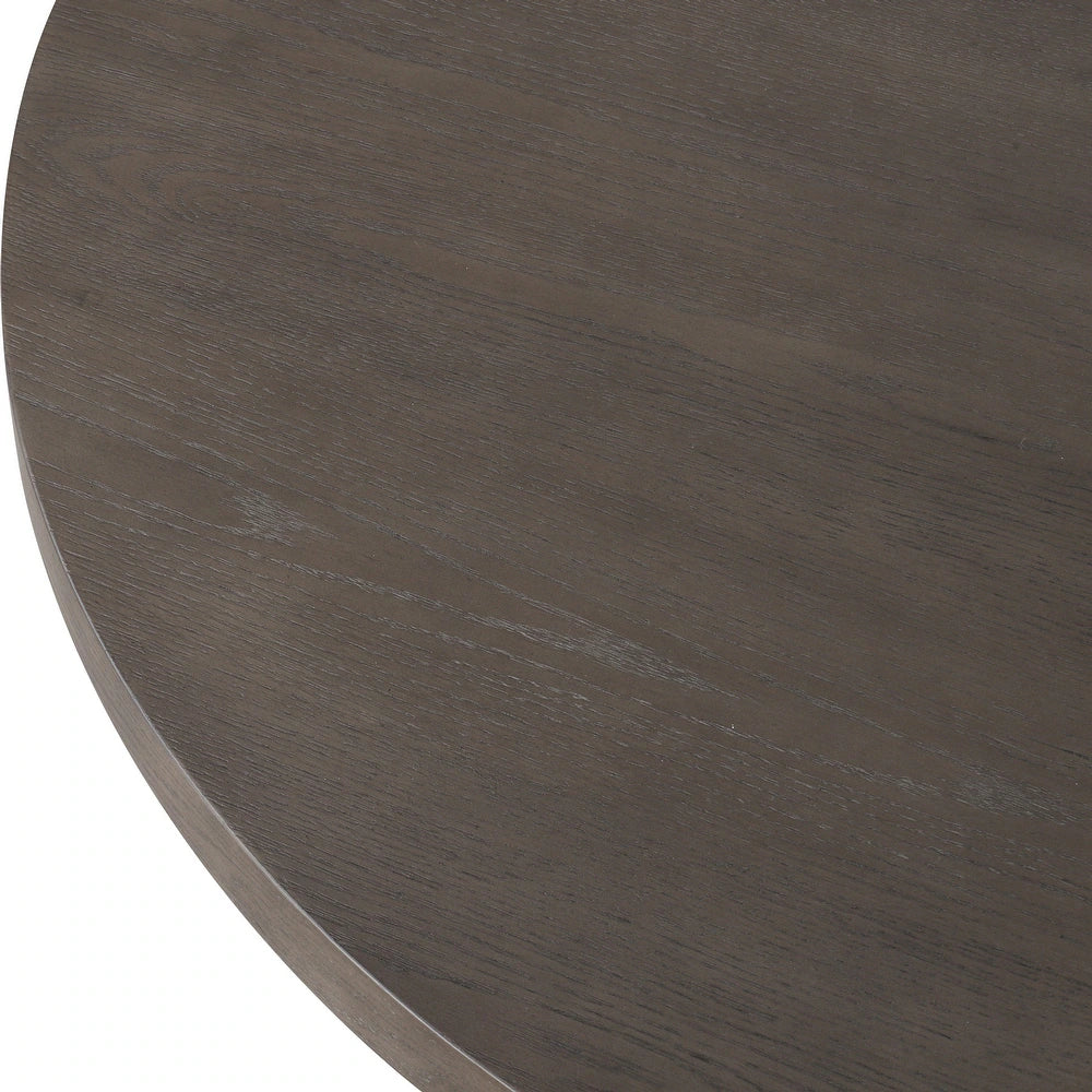 Furniture of America Essen | 54" Round Dining Table with Turned Pedestal Base, Espresso