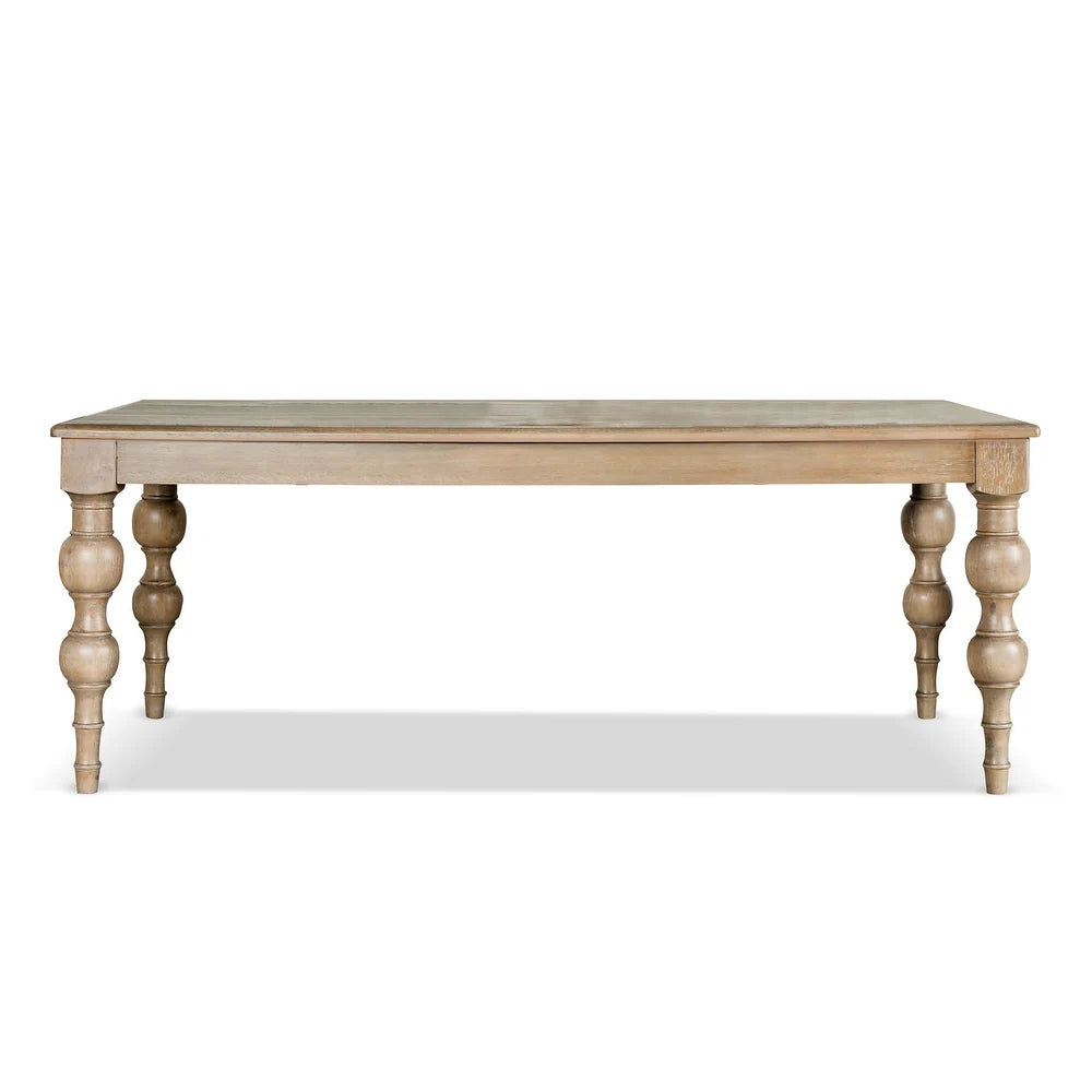 Chesapeake 78" Solid Wood Farmhouse Dining Table