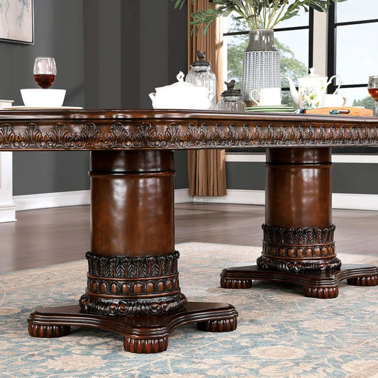 Canyonville Traditional 7-Piece Dining Set - Brown Cherry