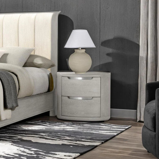 Osterley Collection Modern 2-Drawer Nightstand