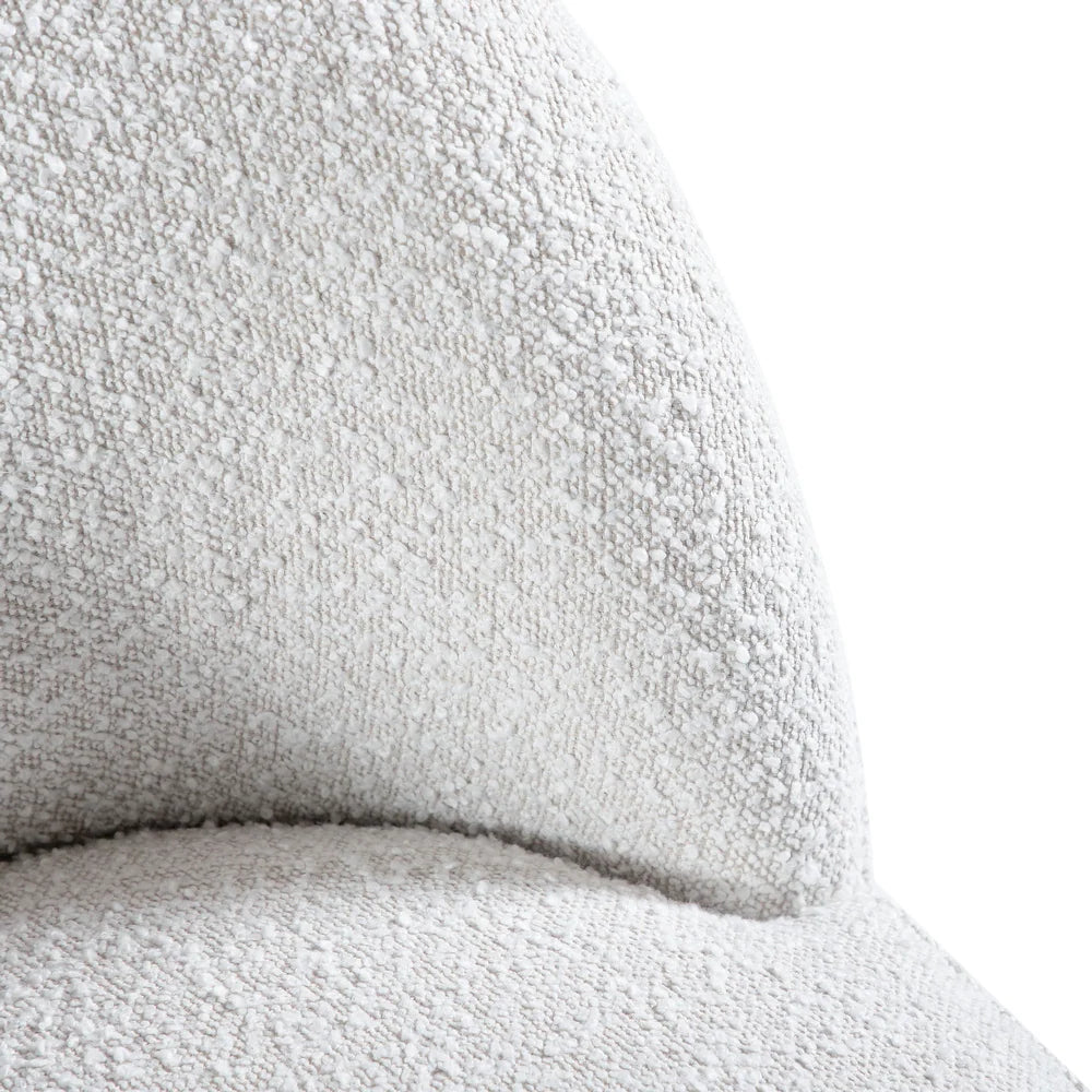 Broager Modern Boucle Swivel Side Chairs (Set of 2)