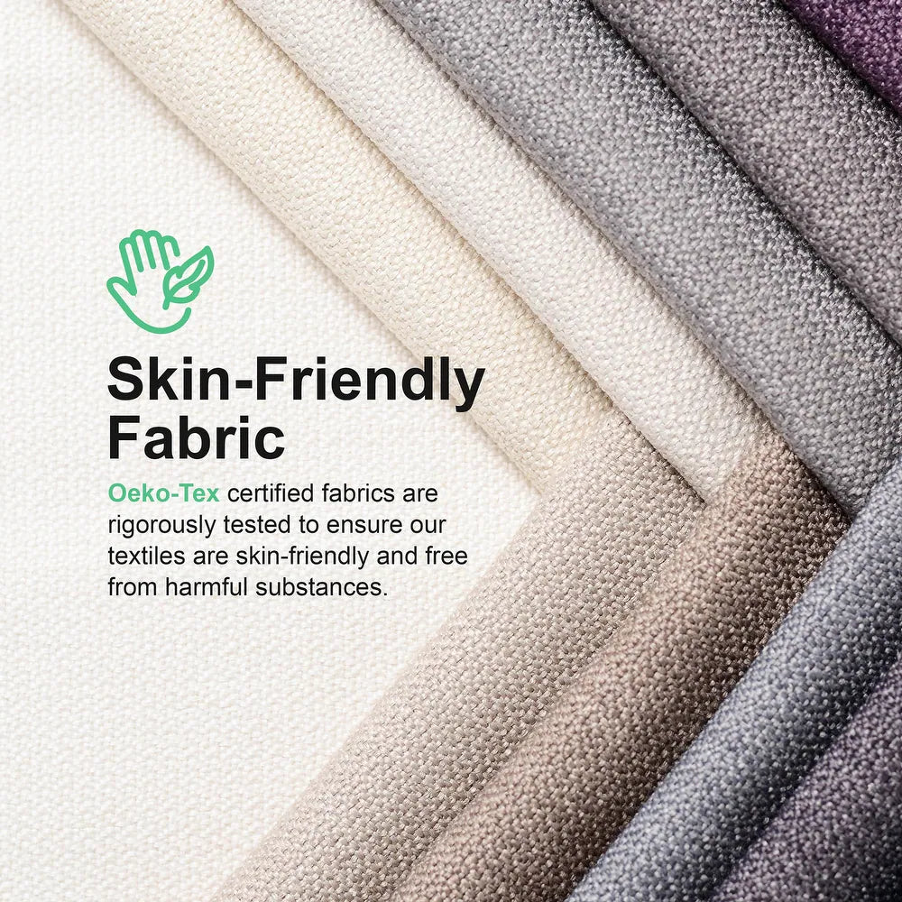 Traverso Contemporary Black Boucle Platform Bed with Round Wood Legs