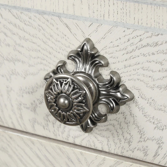 Promenade Traditional 5-Drawer Chest, Wire Brushed White