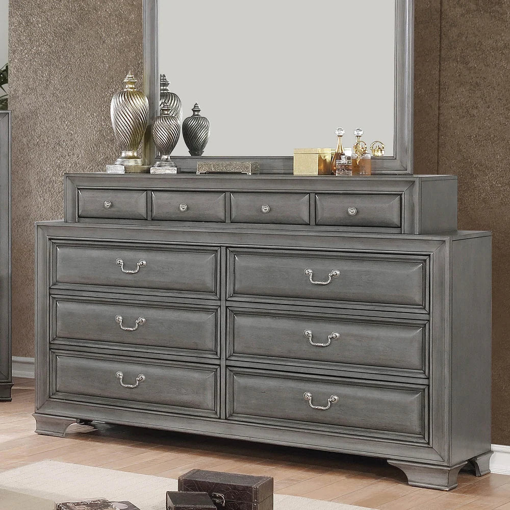 Furniture of America Damien Rustic 10-Drawer Dresser, Gray Furniture of America Damien Rustic 10-Drawer Dresser, Gray