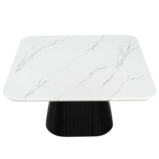 Sindal Contemporary Square Faux Marble Coffee Table