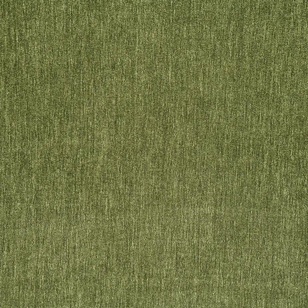 Mellone Mid-Century Modern Olive Green Chenille Sofa with Driftwood Base & Faux Fur Pillows – Furniture of America