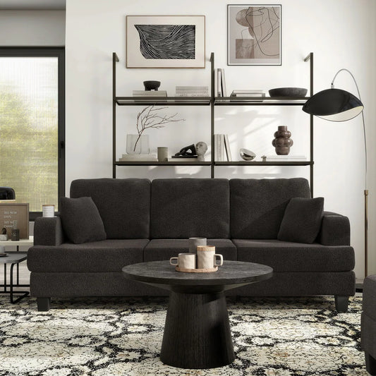 Cinderford Contemporary Boucle Upholstered Sofa 2 Colors