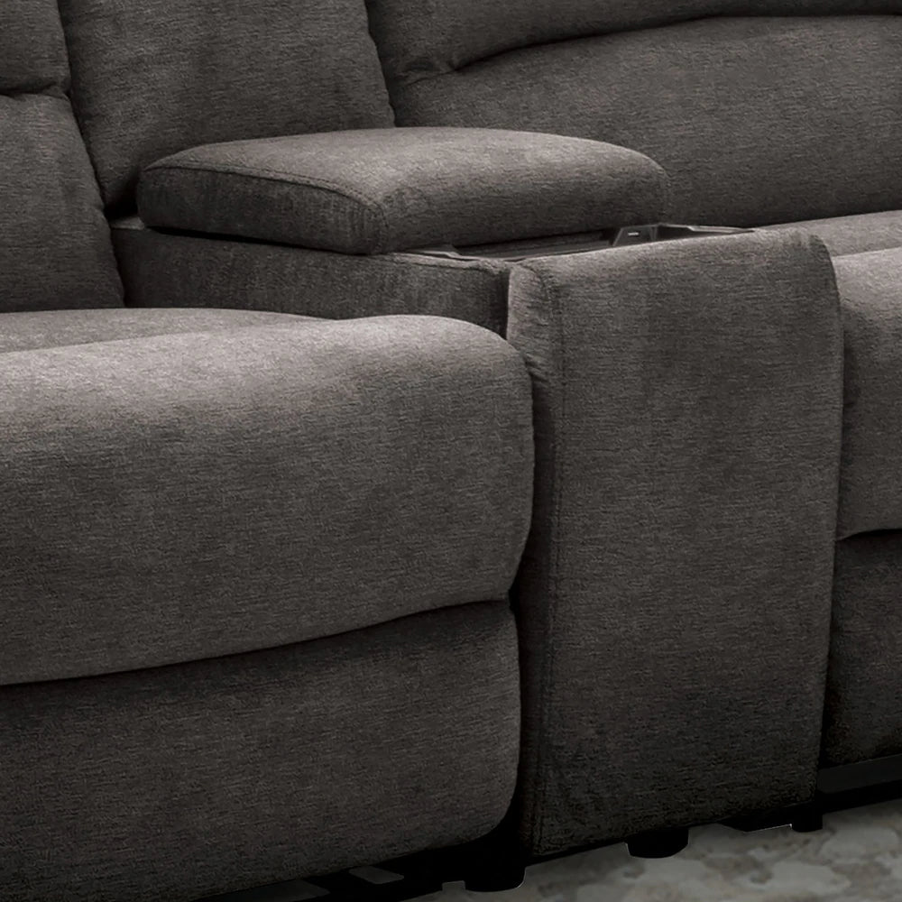 Demetrius Transitional Upholstered Power Sectiona