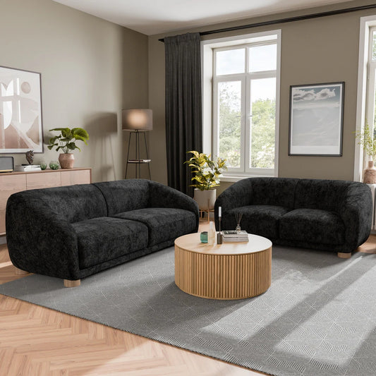 Kolvere Contemporary Sloped Arm Living Room Set