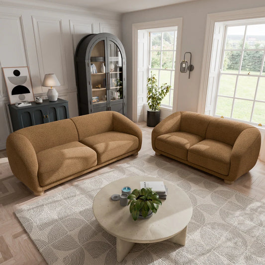 Kolvere Contemporary Sloped Arm Living Room Set