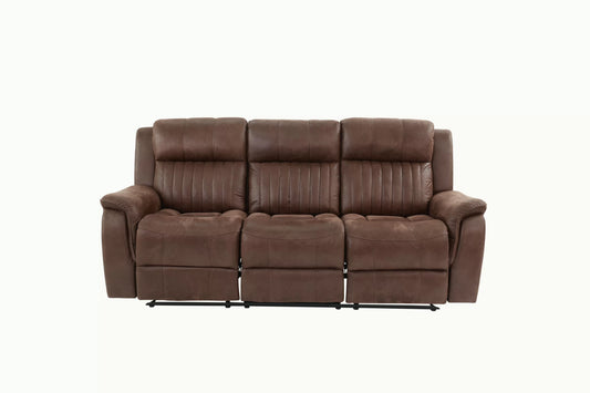 Moore Plush Leatherette Motion Sofa & Loveseat Set