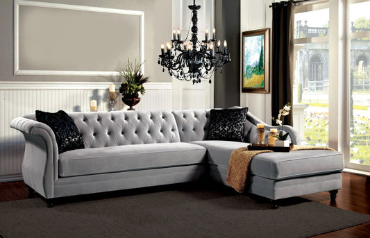 Rotterdam French Icon Style Velvet Sectional