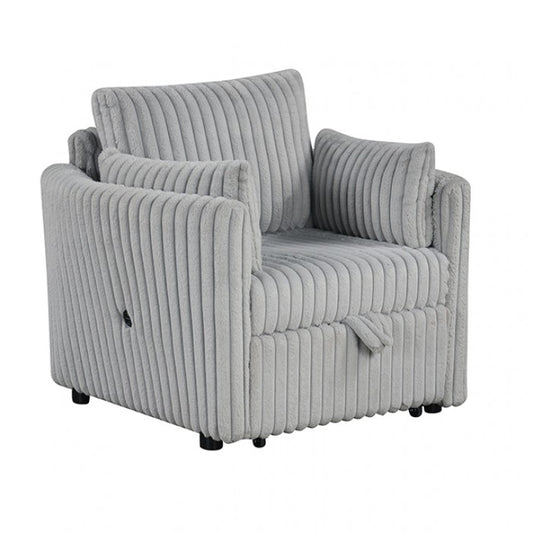 Denholme Upholstered Sleeper Chair - Gray