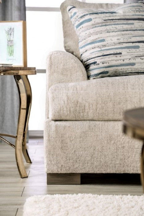Leytonstone Upholstered Sofa - Cream