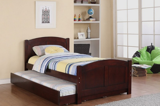 Sunny Twin Bed & Trundle Set - Espresso