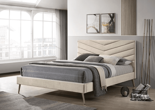 Vivar Mid-Century Modern Full Platform Bed