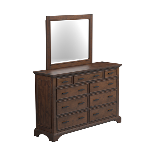 Elk Grove 9-Drawer Dresser With Jewelry Tray Vintage Bourbon