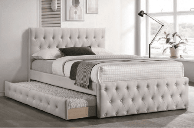 Twin bed and trundle top set