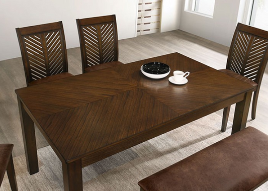Garnett 5-Piece Solid Wood Dining Set - Walnut