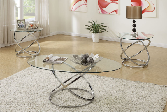 Swirl 3 Piece Accent Table Set