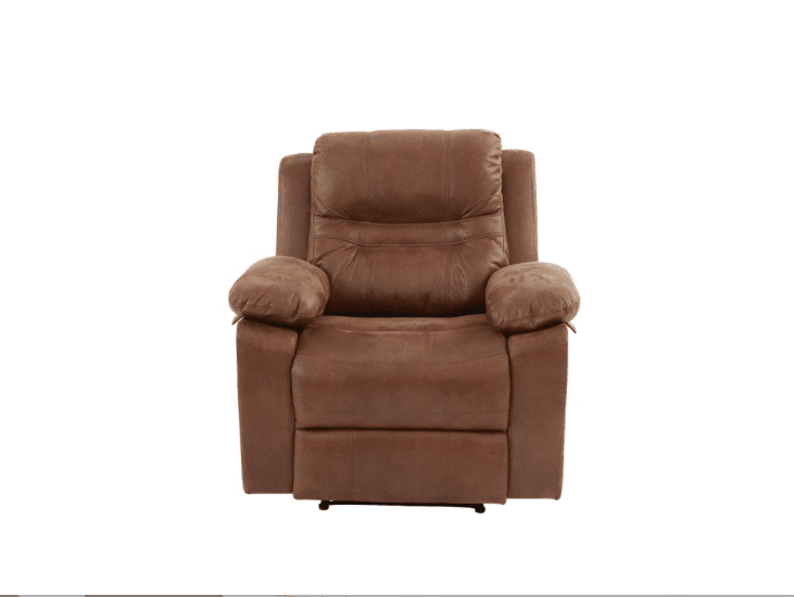 Wayne Collection Pillow Arm Rocker Recliner - Brown