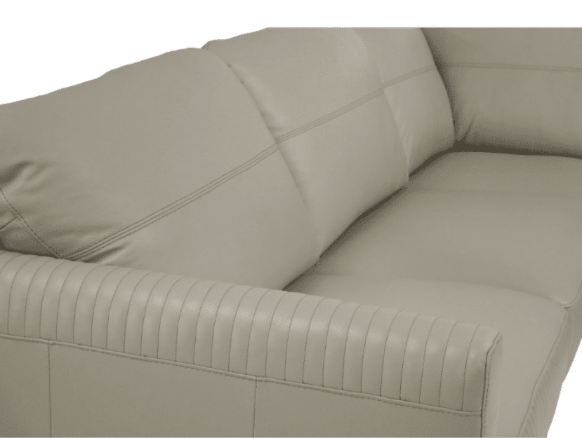 Tampa Premium Airy Green Leather Sectional - Made in Italy