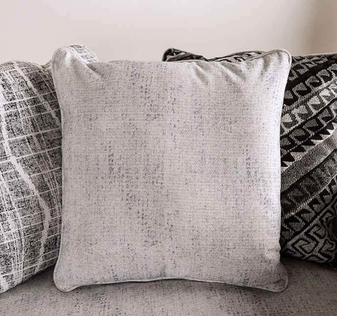 Eimear Transitional Suede Sectional - Off White