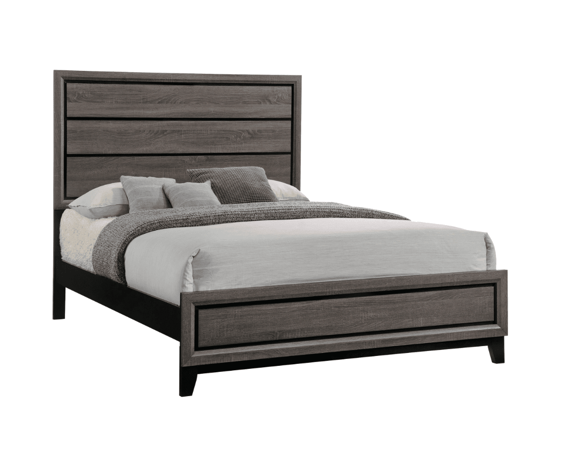Watson Transitional Panel Bedroom Set - Grey Oak