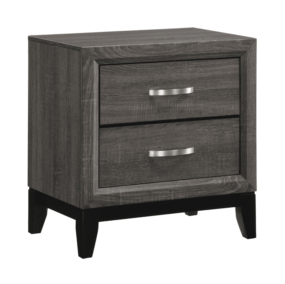 Watson Transitional King Panel Bedroom Set - Grey Oak