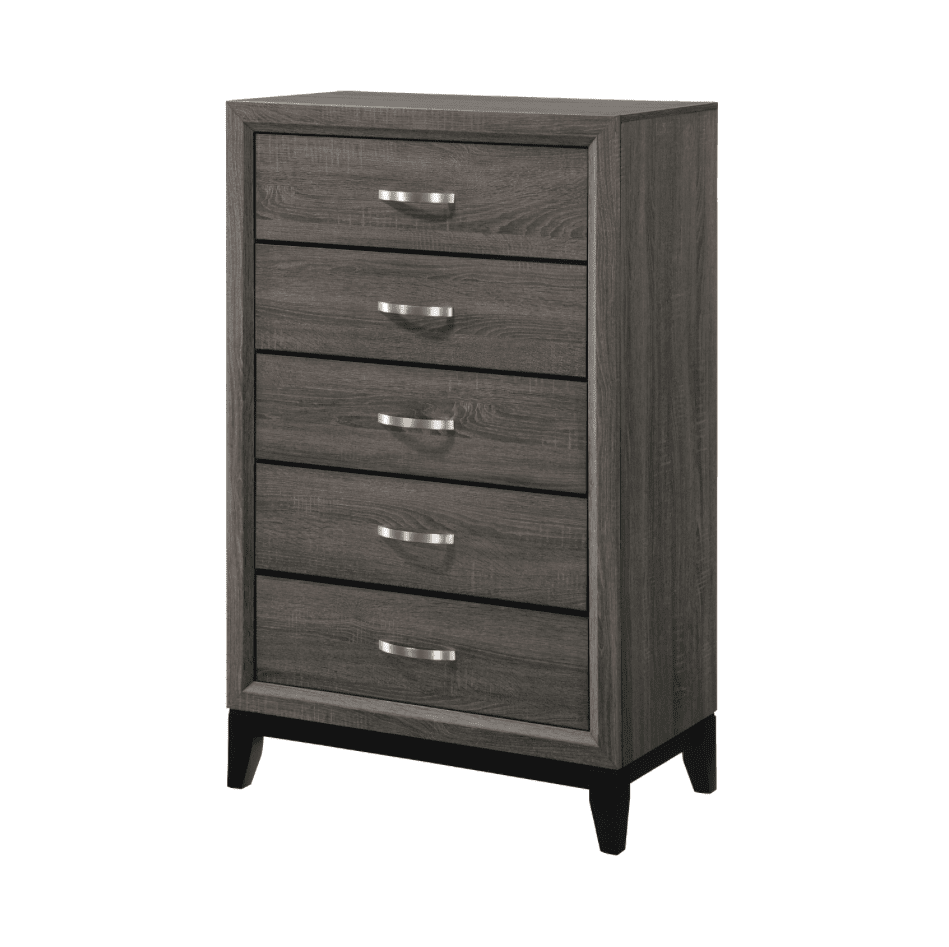 Watson Transitional Panel Bedroom Set - Grey Oak