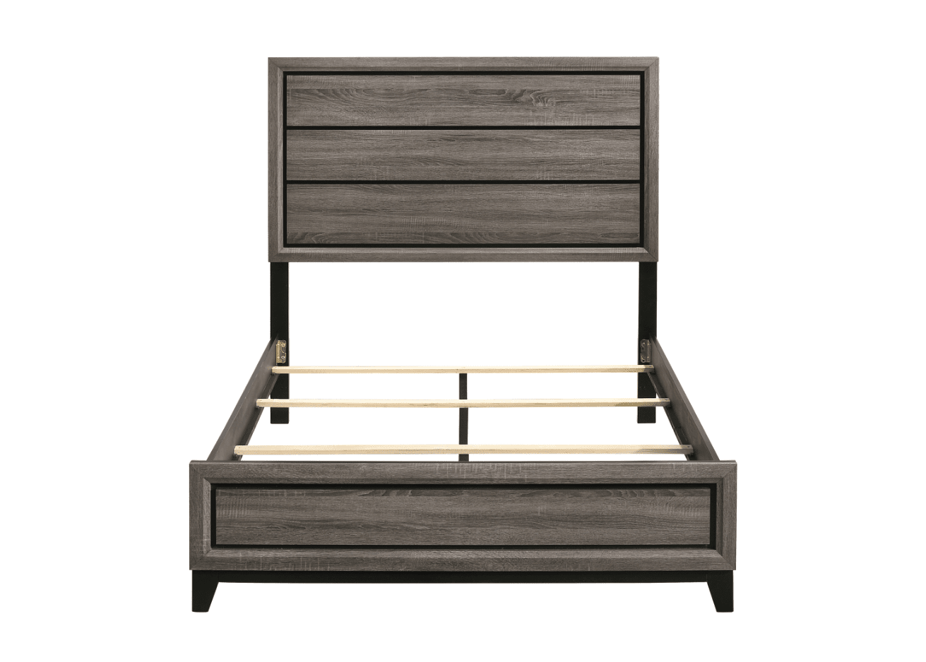Watson Transitional Full Panel Bedroom Set - Grey Oak