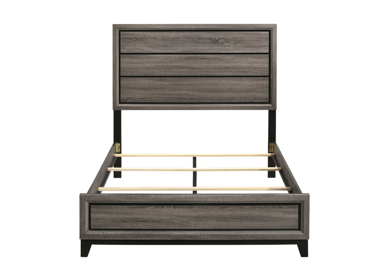 Watson Transitional Twin Panel Bedroom Set - Grey Oak