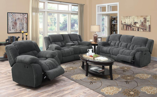 Mixon Ultra Plush Textured Fleece Motion Sofa & Loveseat Set