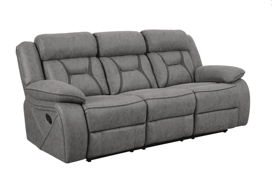 Bruno Grey Performance Suede Motion Sofa