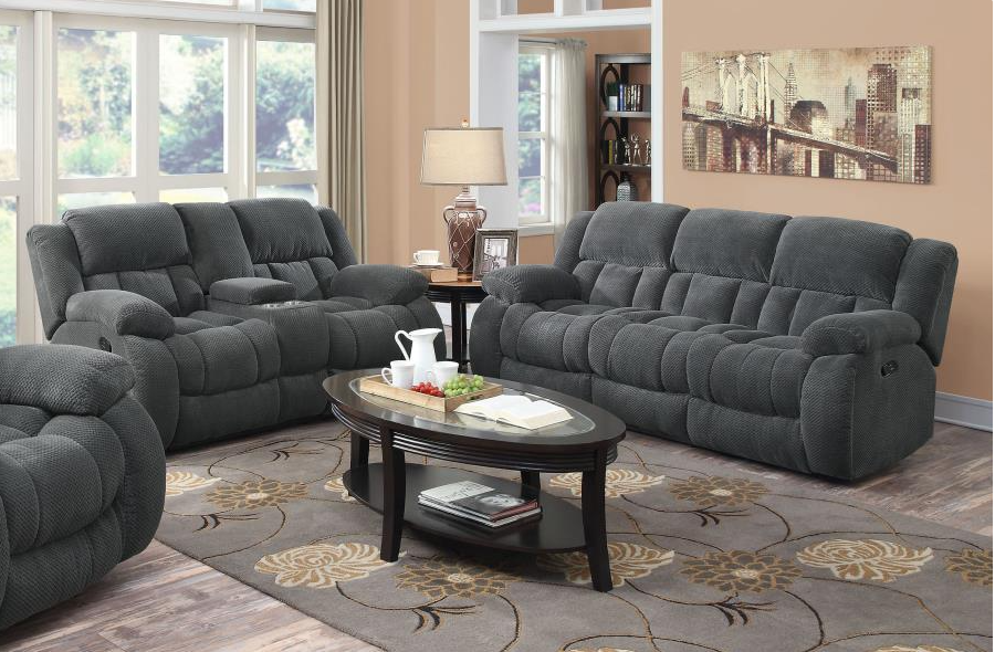 Mixon Pillow Top Arm Motion Sofa Charcoal